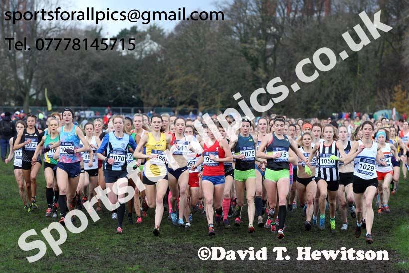 Senior Women and under-23 Womens 2017 British Athletics Liverpool Cross Challenge, Sefton Park, Liverpool. Photo:  David T. Hewitson/Sports for All Pics